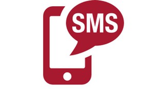 Illustration av en mobiltelefon som visar att någon fått ett sms